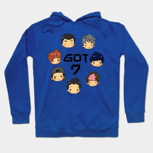 got7 full personel character Hoodie